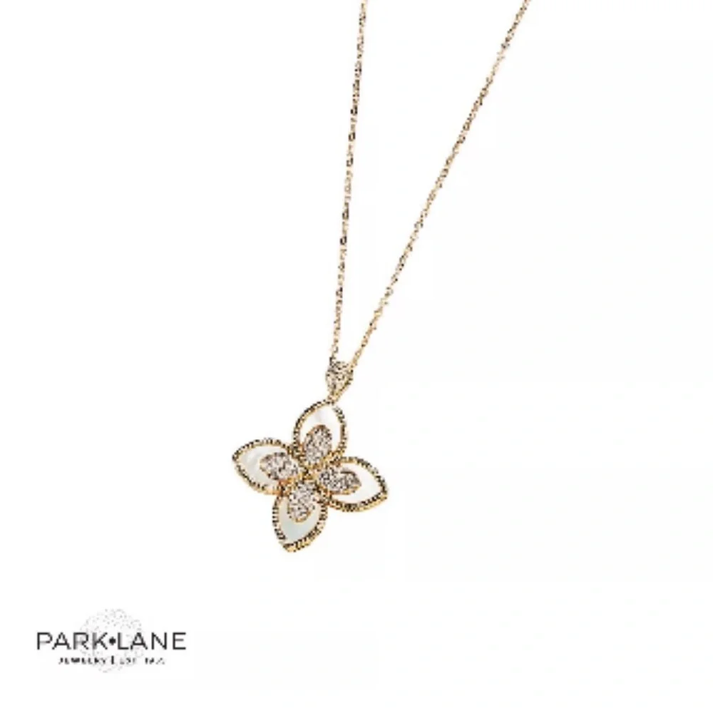 Park Lane Brulee Pendant Necklace with Pavé Accents - Picture 5 of 7